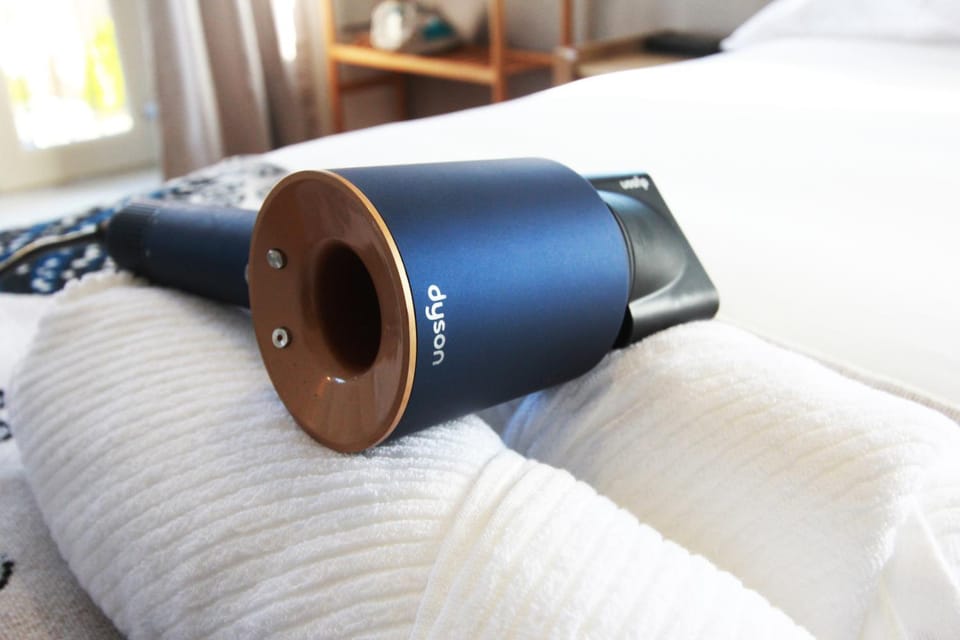 Bedroom, hair dryier