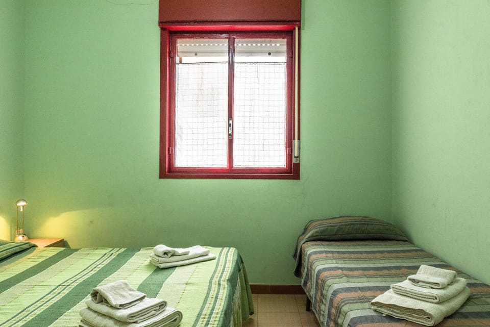 Property building, Living room, Bedroom