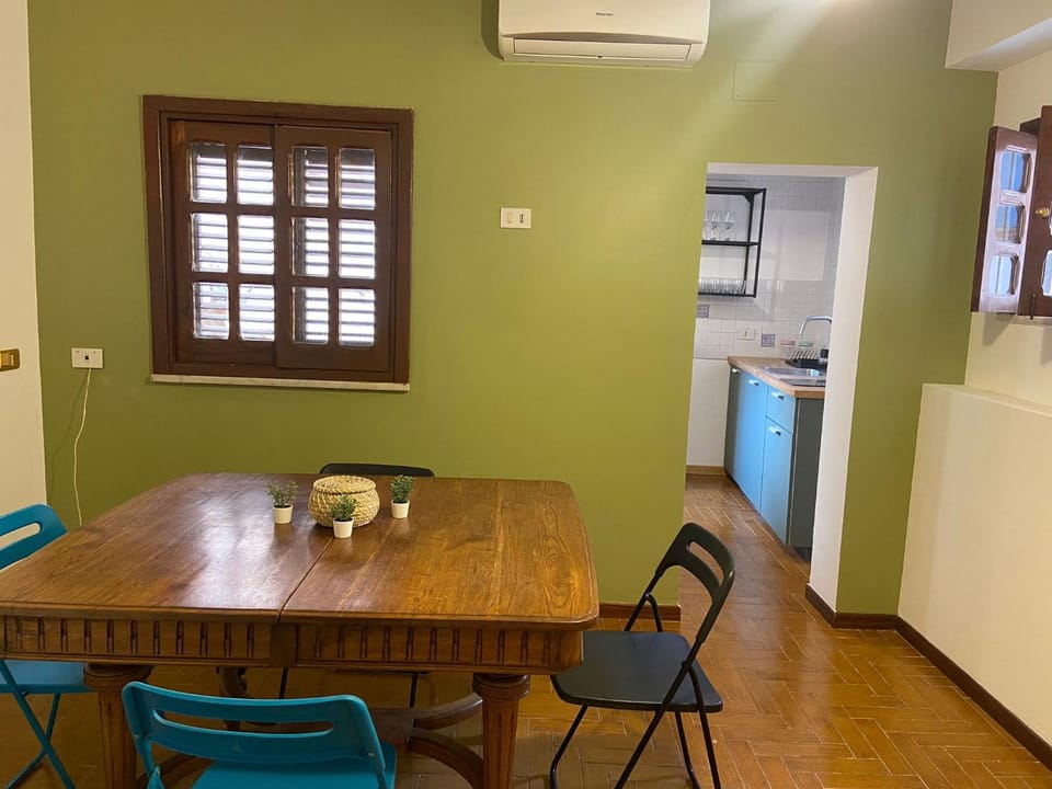 Dining area, air conditioner