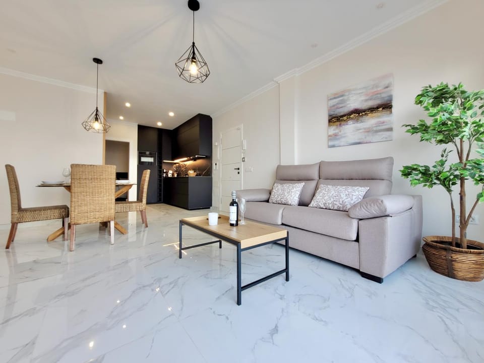 Kitchen or kitchenette, Living room, Dining area