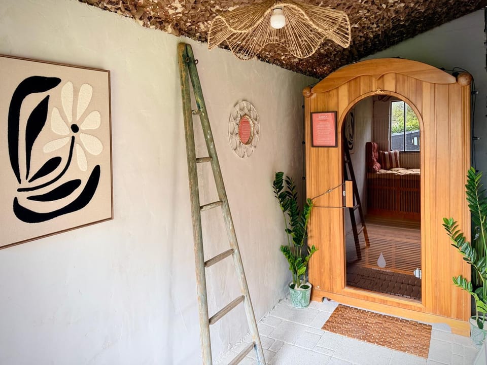 Sauna, Garden view