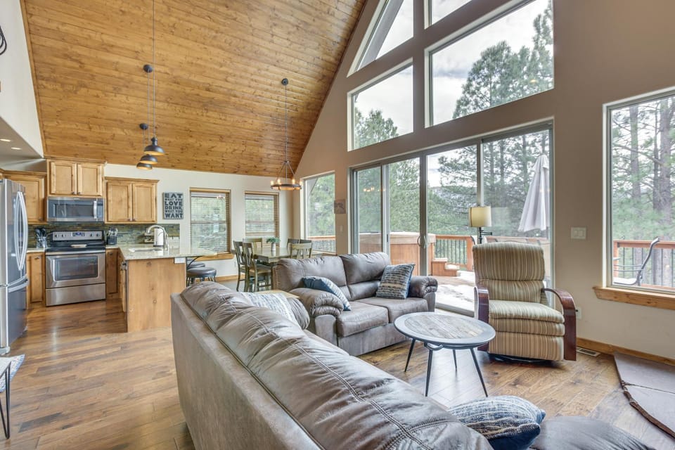 Angel Fire Cabin w/ Deck: 3 Mi to Ski Lifts! Cabin in Angel Fire