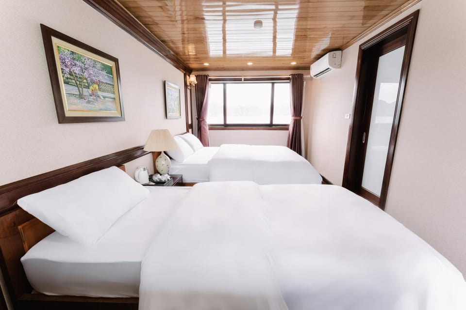 Daiichi Boutique Cruise Docked boat in Laos