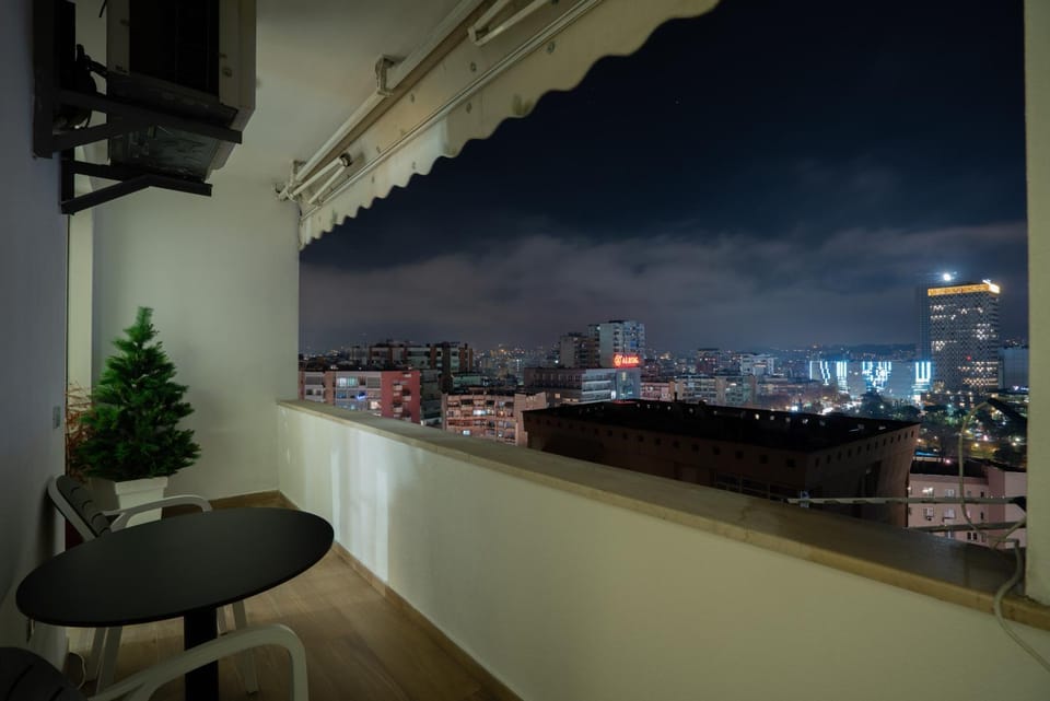 Night, View (from property/room), Balcony/Terrace, City view