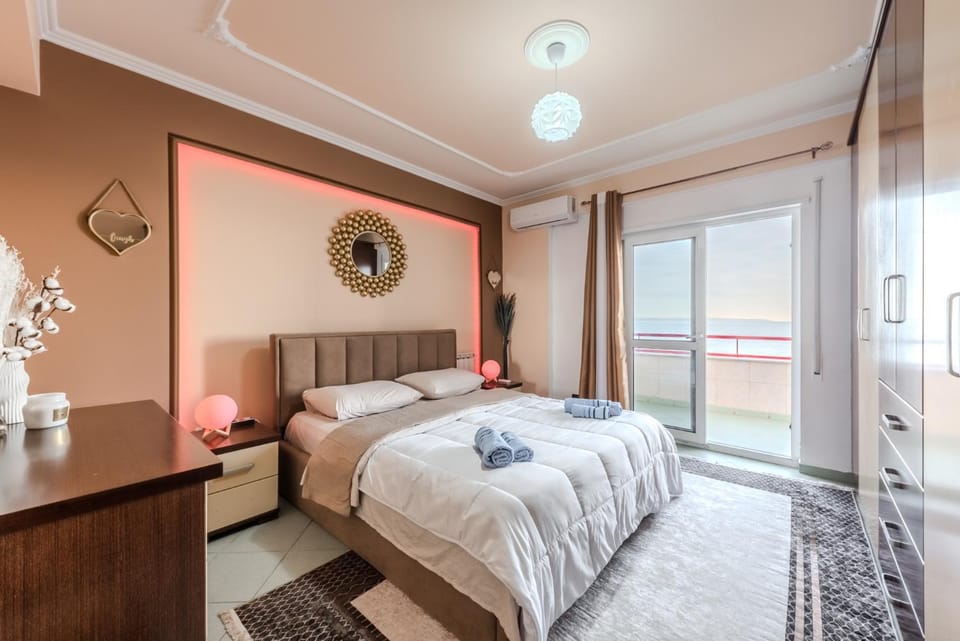 Full Sea View Center 2 Bedroom Apartment in Tirana County, Albania