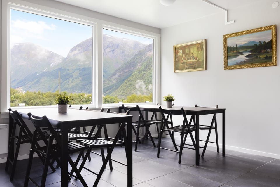 Natural landscape, Dining area, Mountain view