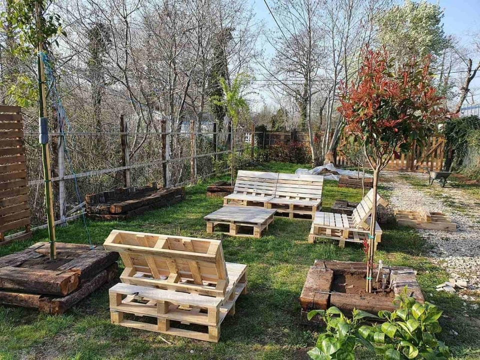Spring, Day, Garden, Garden view