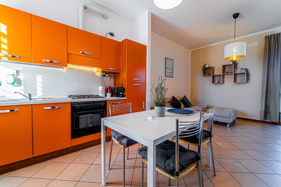 Kitchen or kitchenette, Living room, Dining area, stove