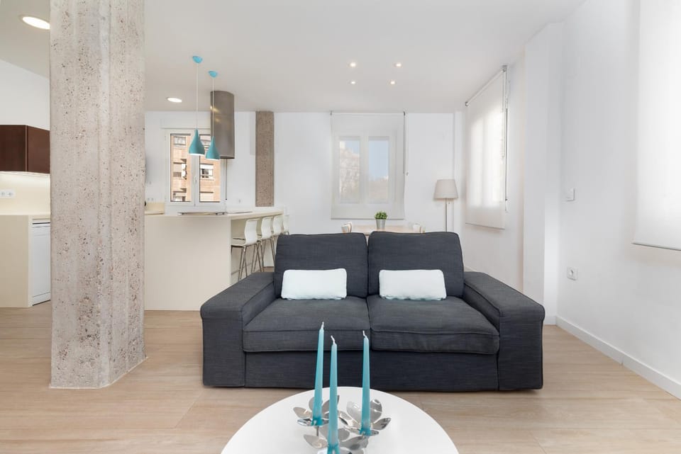 Kitchen or kitchenette, Living room, Dining area
