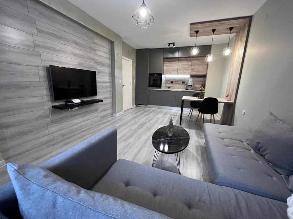 TV and multimedia, Kitchen or kitchenette, Living room, Seating area
