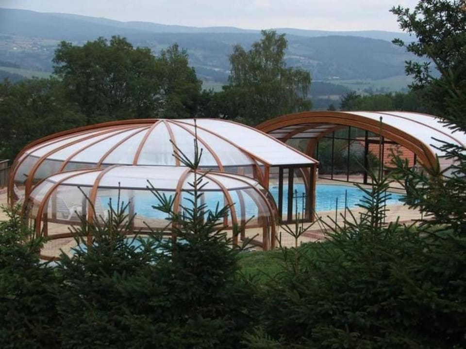 Property building, Living room, Swimming pool