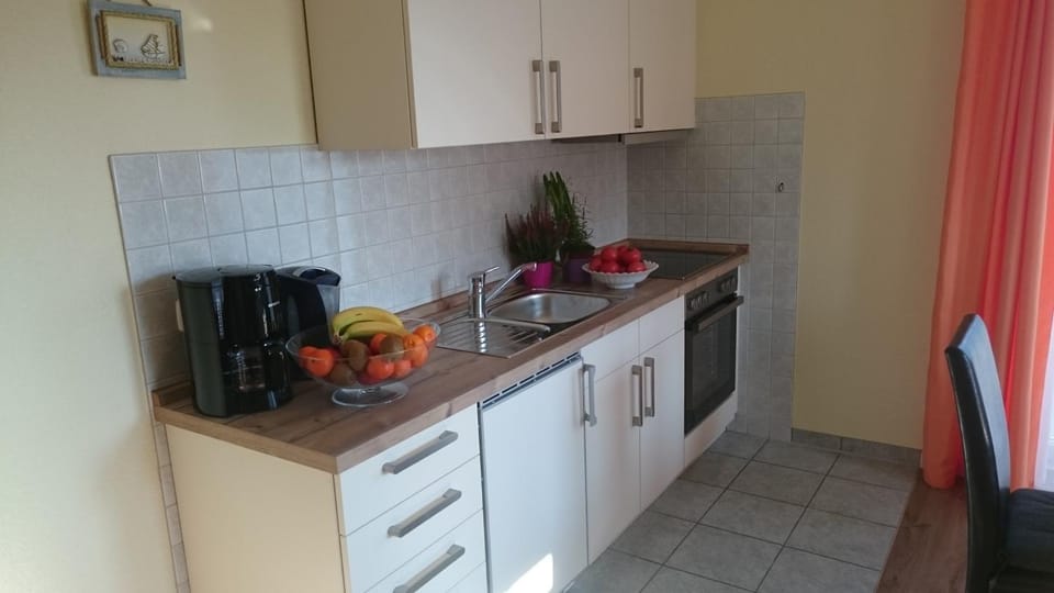 Kitchen or kitchenette, oven, stove