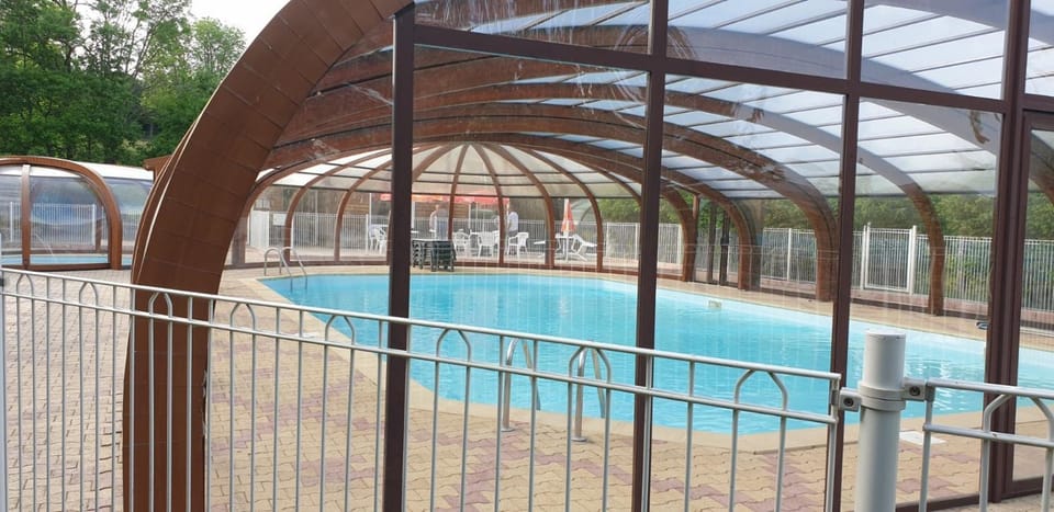 Property building, Living room, Swimming pool