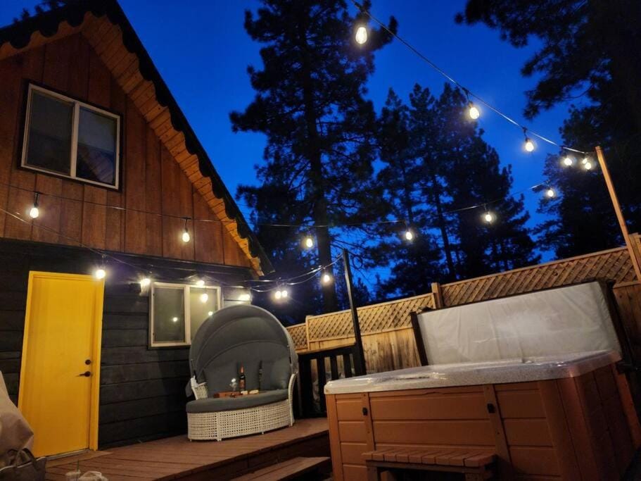 Patio, Night, Hot Tub