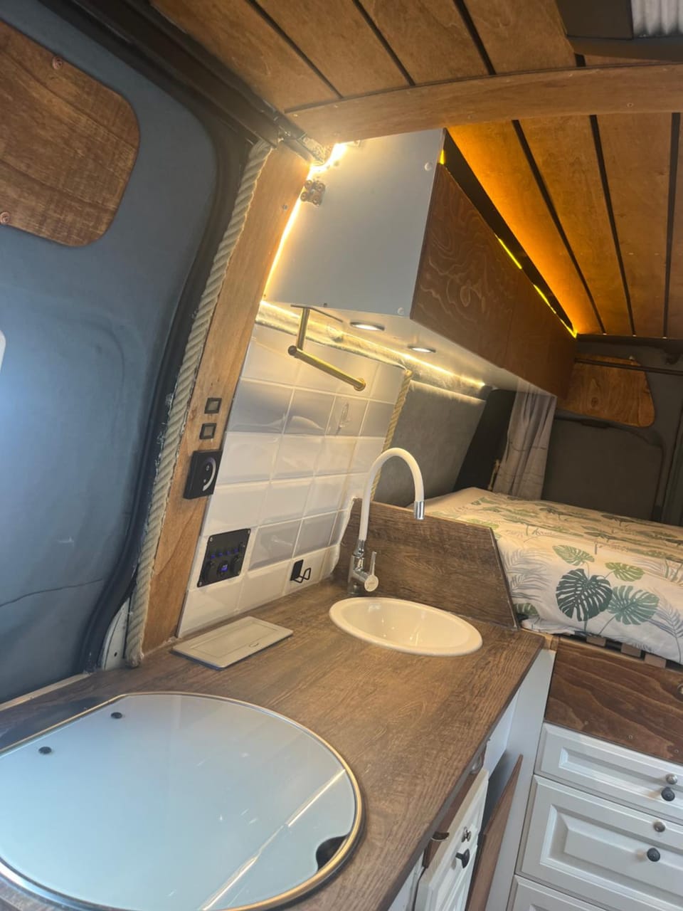 Luxury campervan w shower Campground/ 
RV Resort in El Cotillo