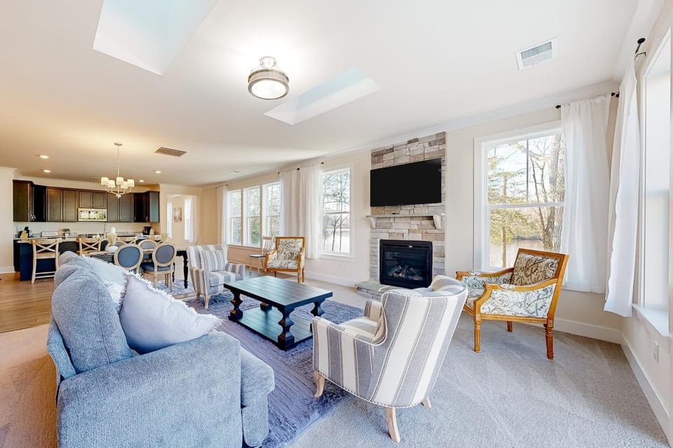 Dock, Game Room! Riverfront Retreat in Seaford House in Sussex County