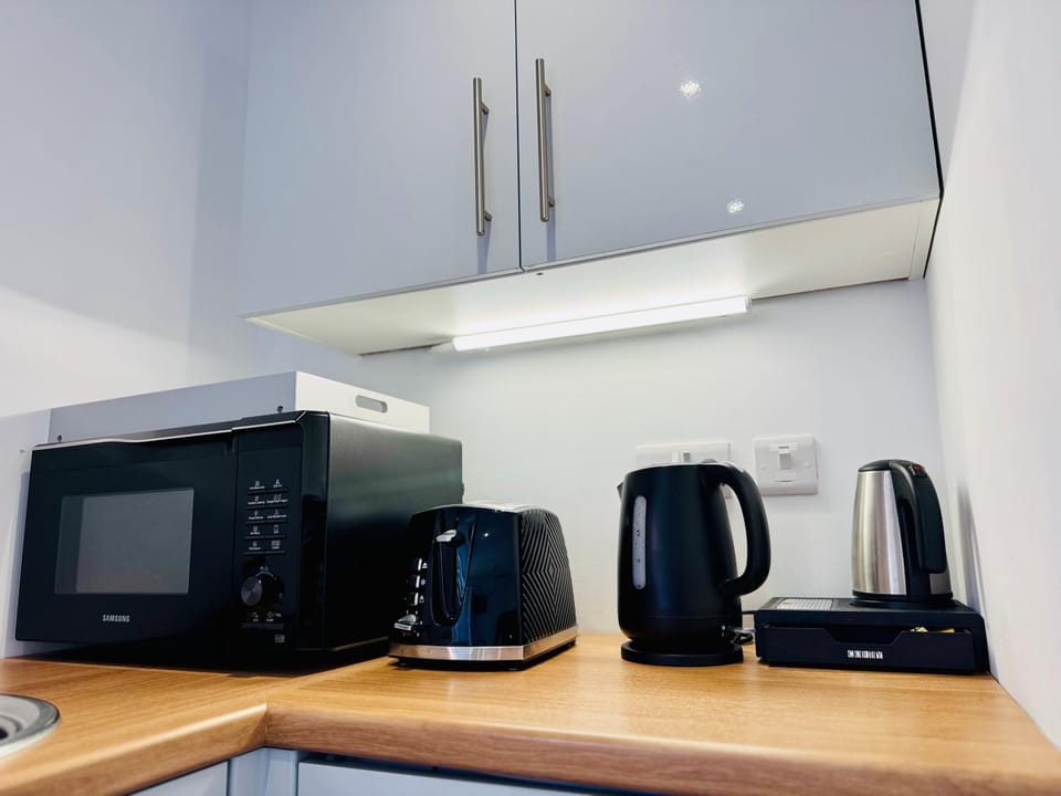 Coffee/tea facilities, Kitchen or kitchenette, toaster
