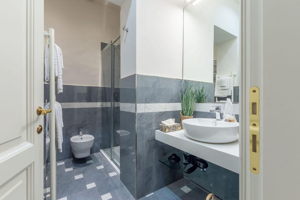 Shower, Toilet, Bathroom, towels