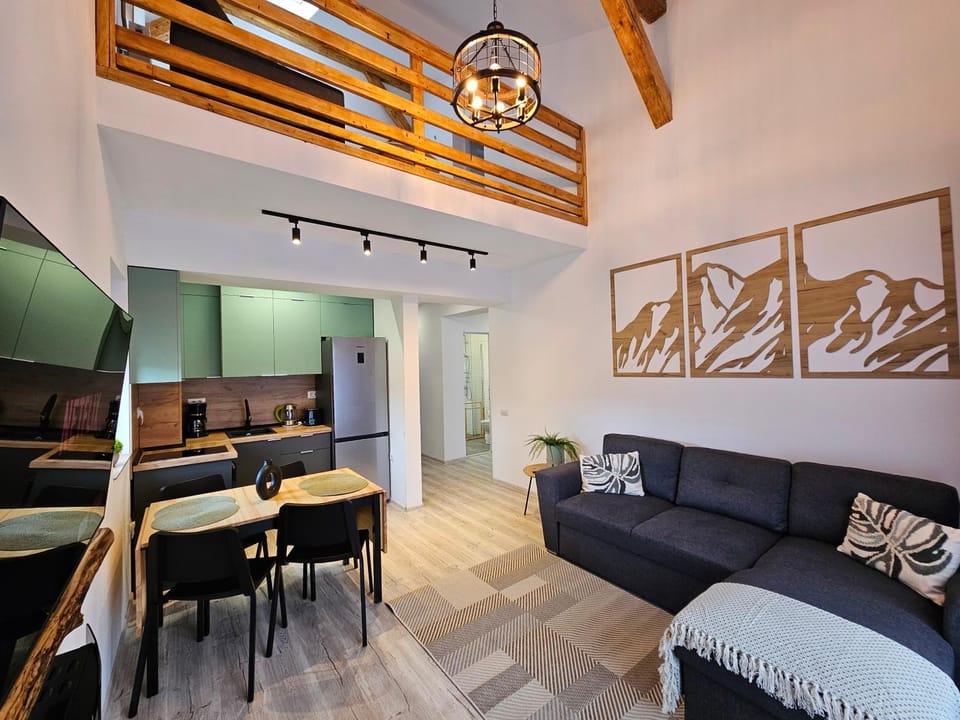 Kitchen or kitchenette, Living room, Dining area