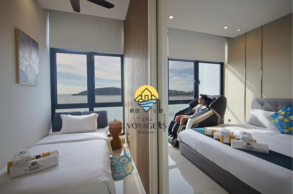 The Voyagers Home I The Shore CBD KK I 1 plus 1 Room 2-5 Pax 홈스테이 Apartment in Kota Kinabalu