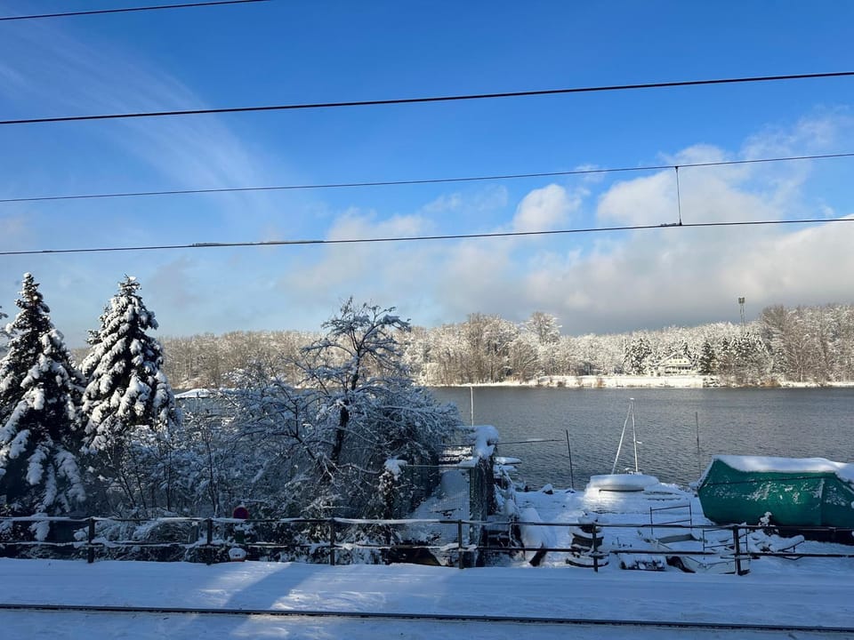 Winter, River view