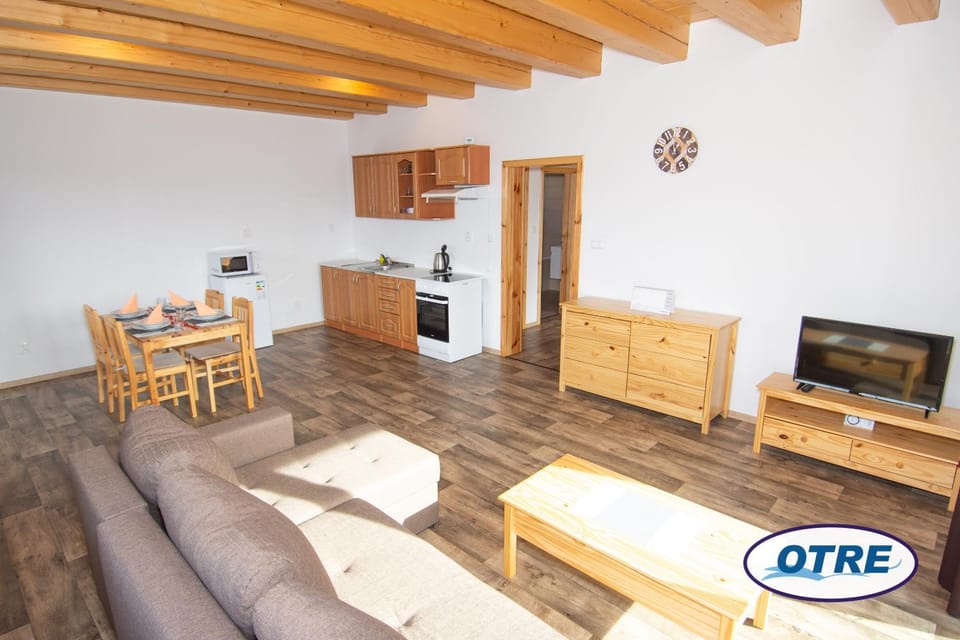 Kitchen or kitchenette, Living room, minibar, pet friendly