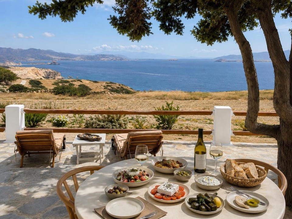 Day, Natural landscape, Balcony/Terrace, Dining area, Sea view