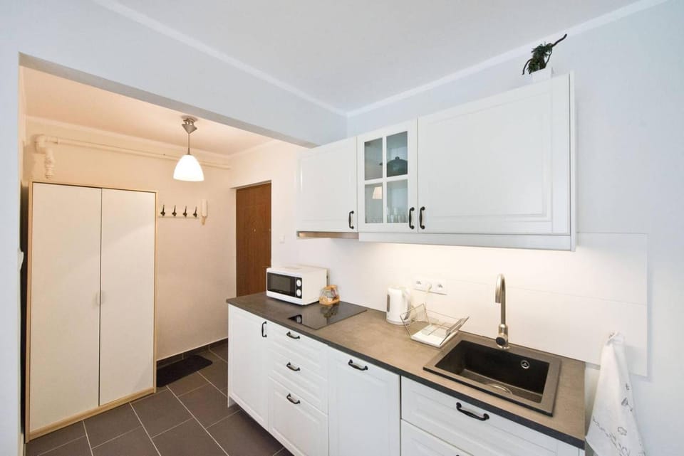 Kitchen or kitchenette, minibar, wardrobe
