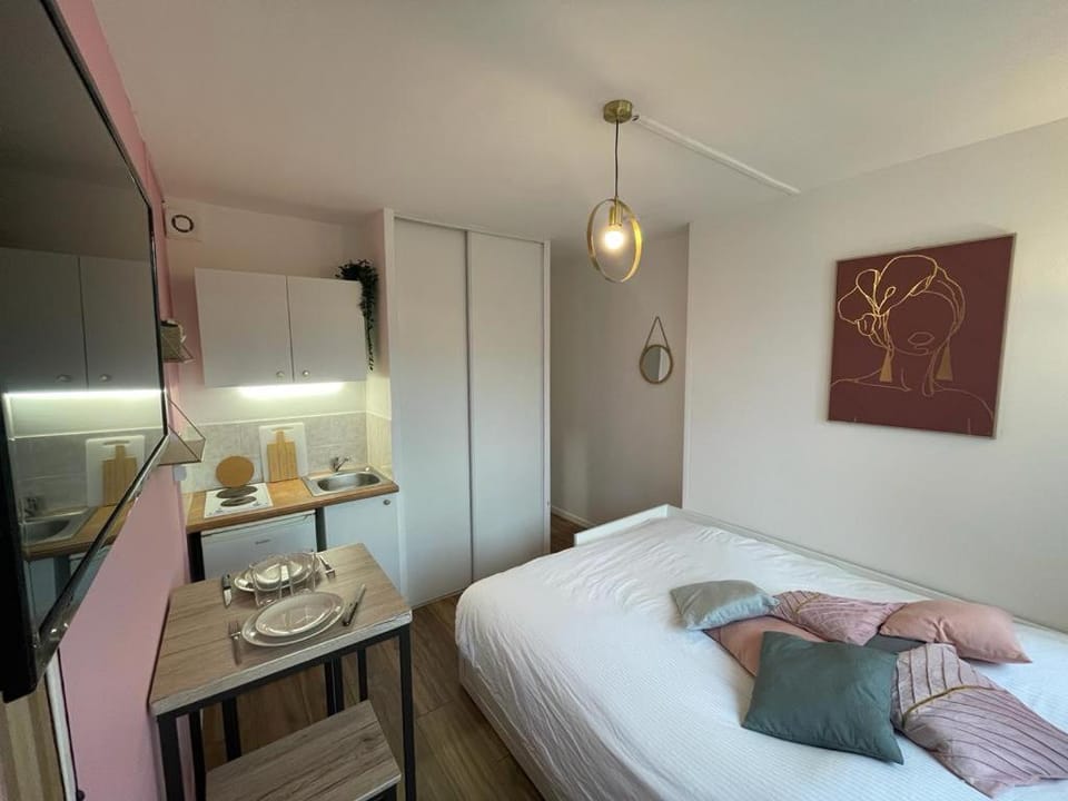 Rose, Studio proche centre ville Apartment in Caen