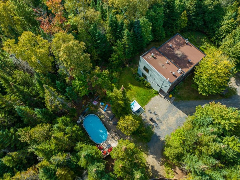 Spa, Heated Pool, Billiards & Firepit La Romane Chalet in Val-David