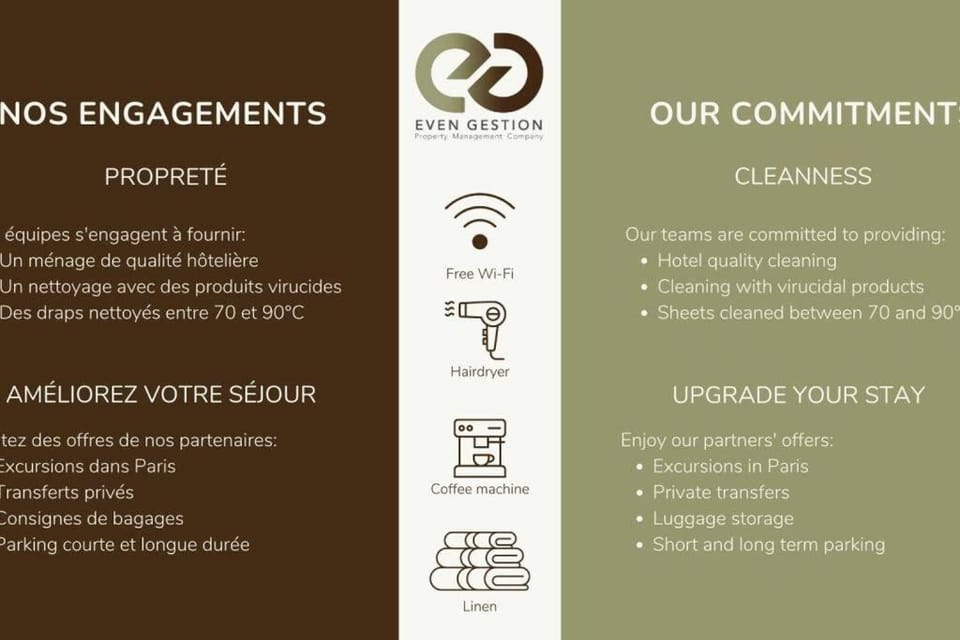 22.Appart 4Pers#1 Bedroom#Père Lachaise #Nation Apartment in Paris