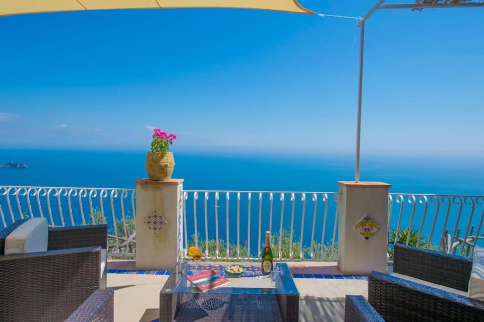 Patio, Day, Natural landscape, View (from property/room), Balcony/Terrace, Sea view