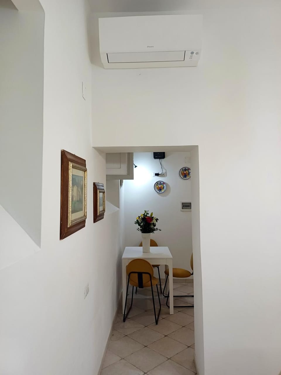 Dining area, air conditioner