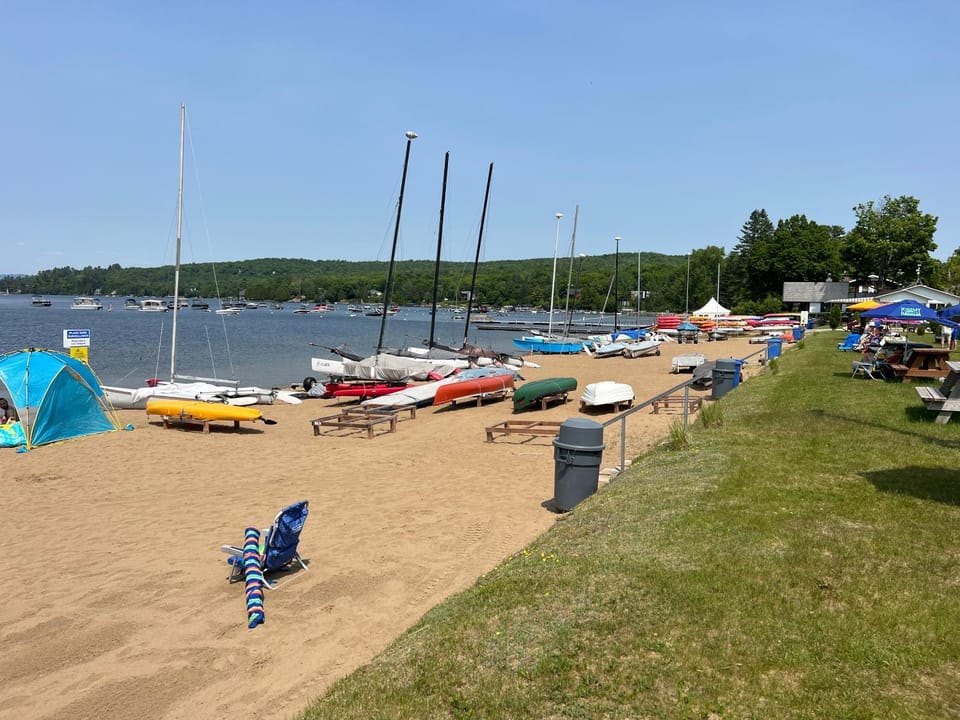 Beach, Lake view
