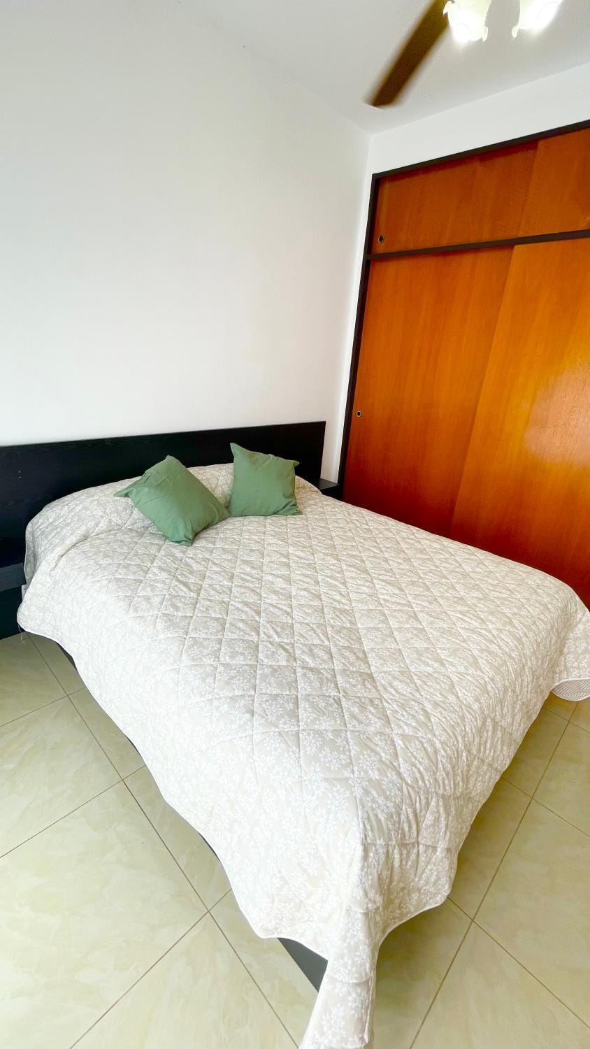 Bed, Photo of the whole room, Bedroom, fireplace, air conditioner