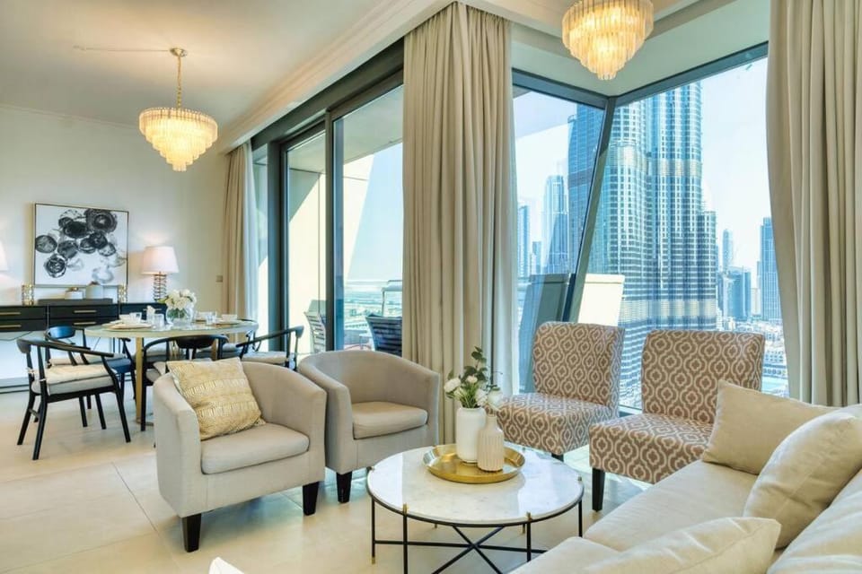 FIRST CLASS 3BR with full BURJ KHALIFA and FOUNTAIN VIEW Apartment in Dubai