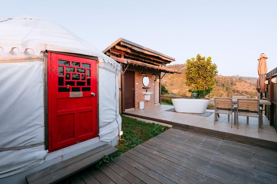 Oasis Yurt Villa @ Doi Lan - โอเอซิส เยิร์ต วิลล่า @ ดอยล้าน Villa in Thailand