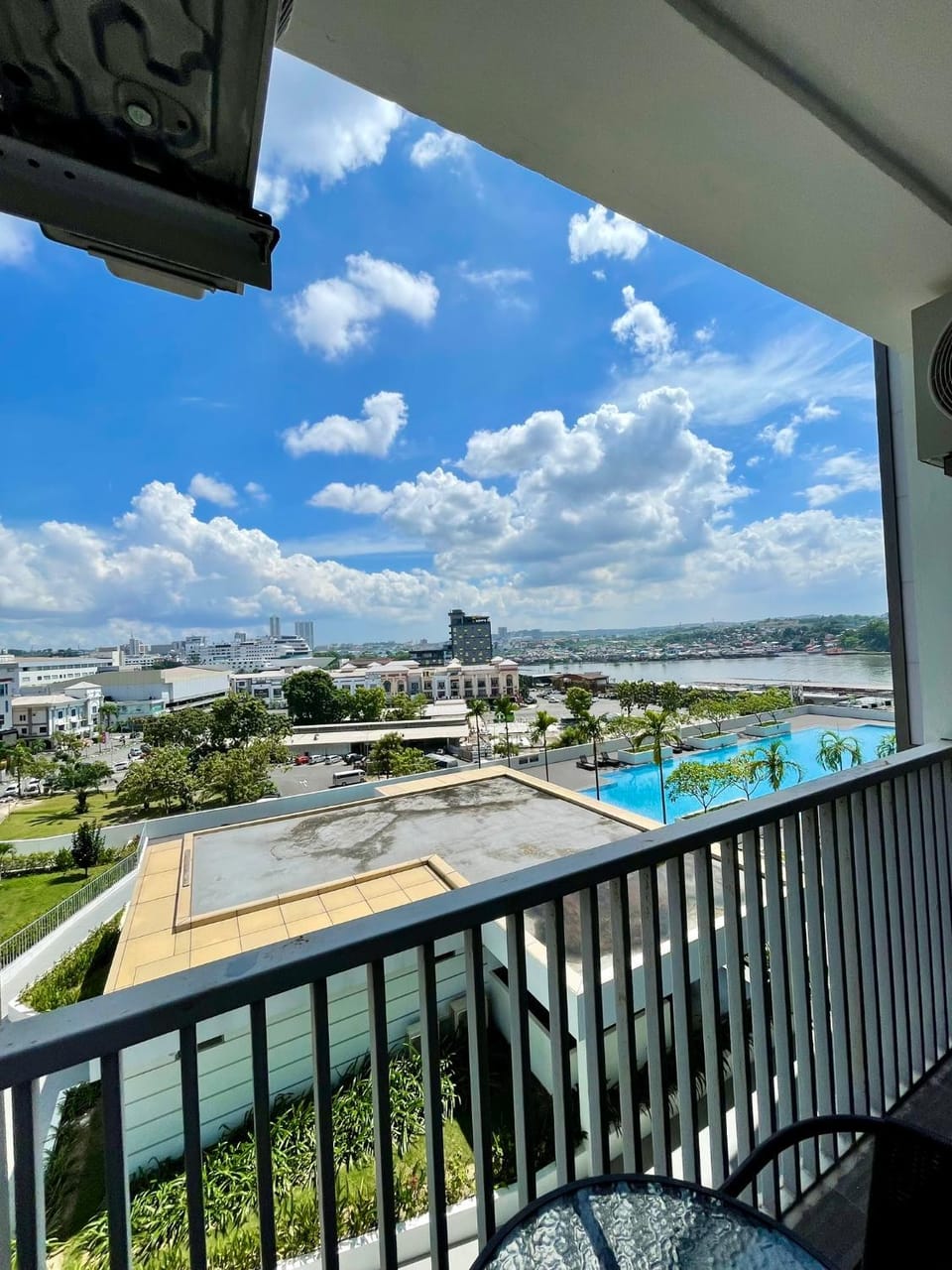 View (from property/room), Balcony/Terrace, Pool view