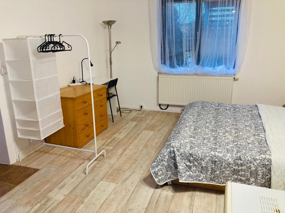 Bed, Bedroom, hair dresser, wardrobe