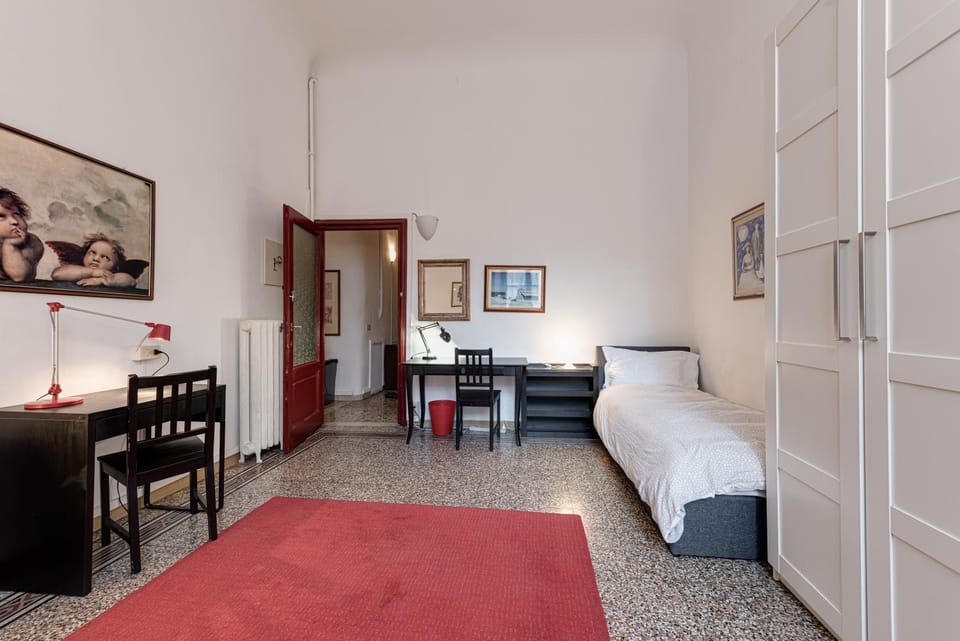 Property building, Living room, Bedroom