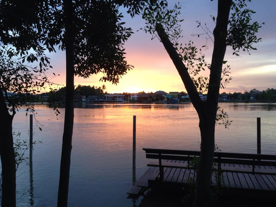 River view, Sunset