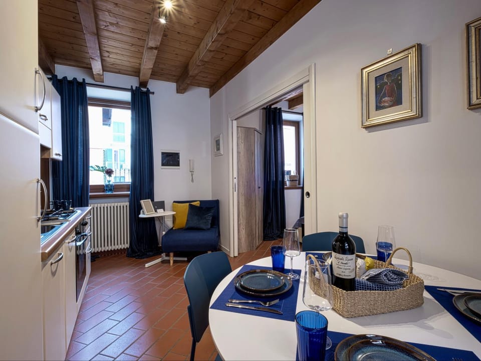 Kitchen or kitchenette, Living room, Dining area