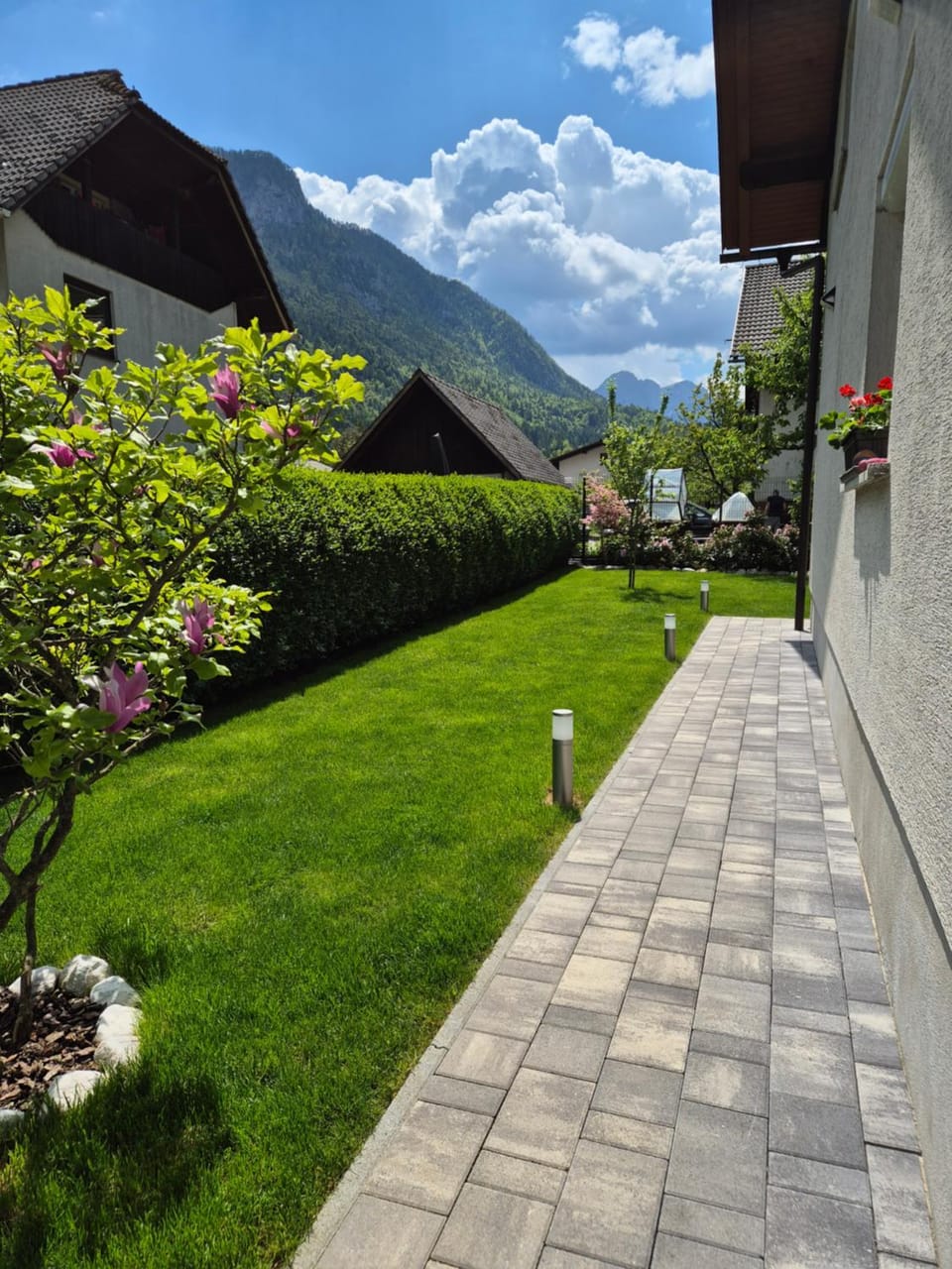 Property building, Garden view