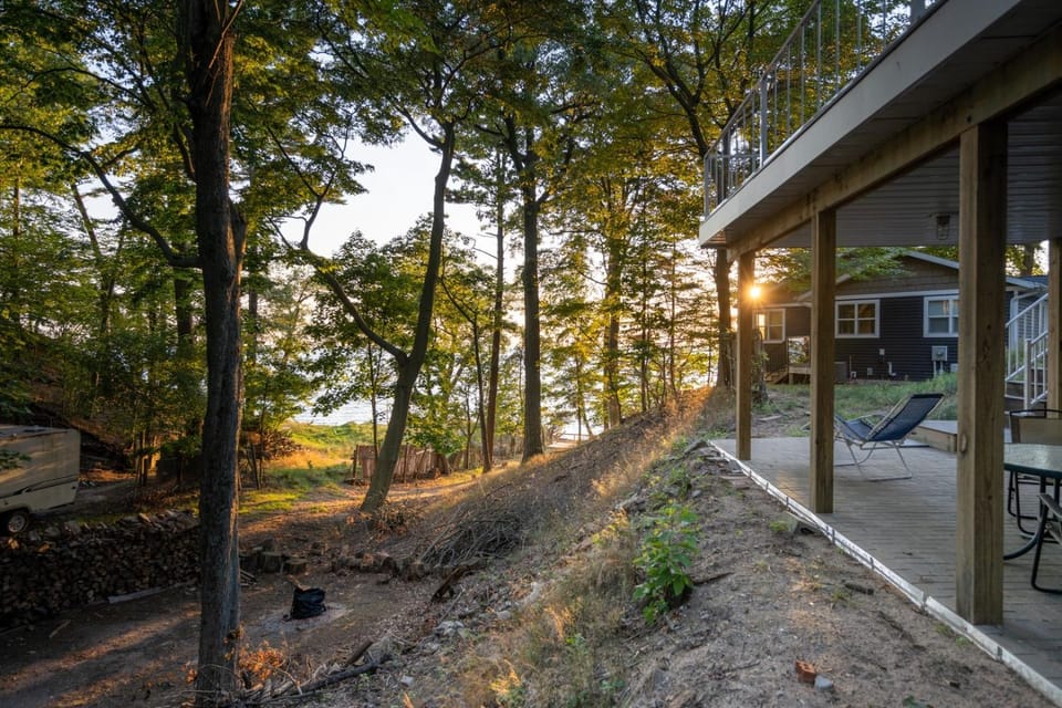 Property building, Day, Natural landscape, Lake view