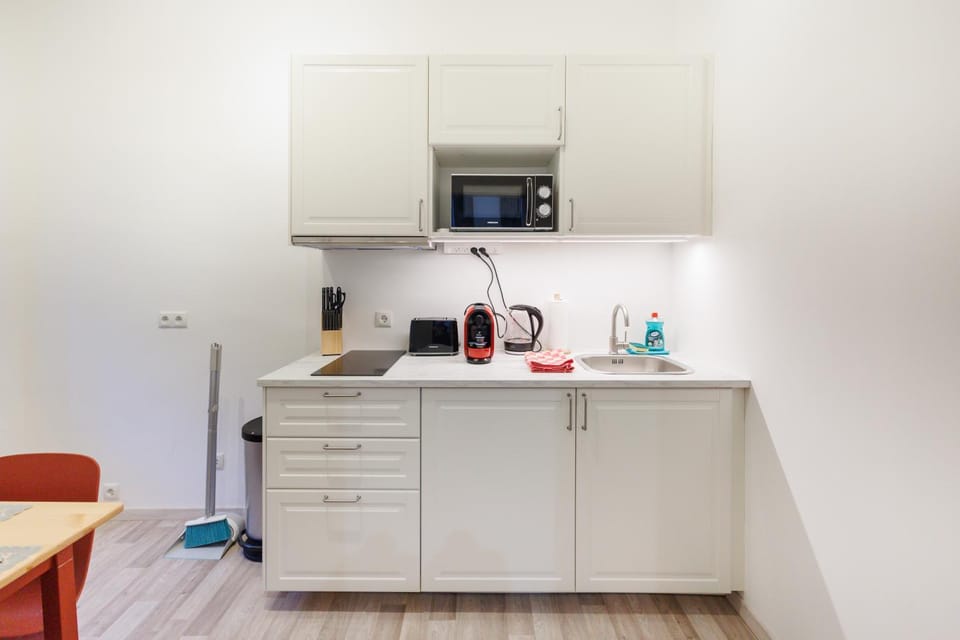 Coffee/tea facilities, Kitchen or kitchenette, minibar, stove, toaster