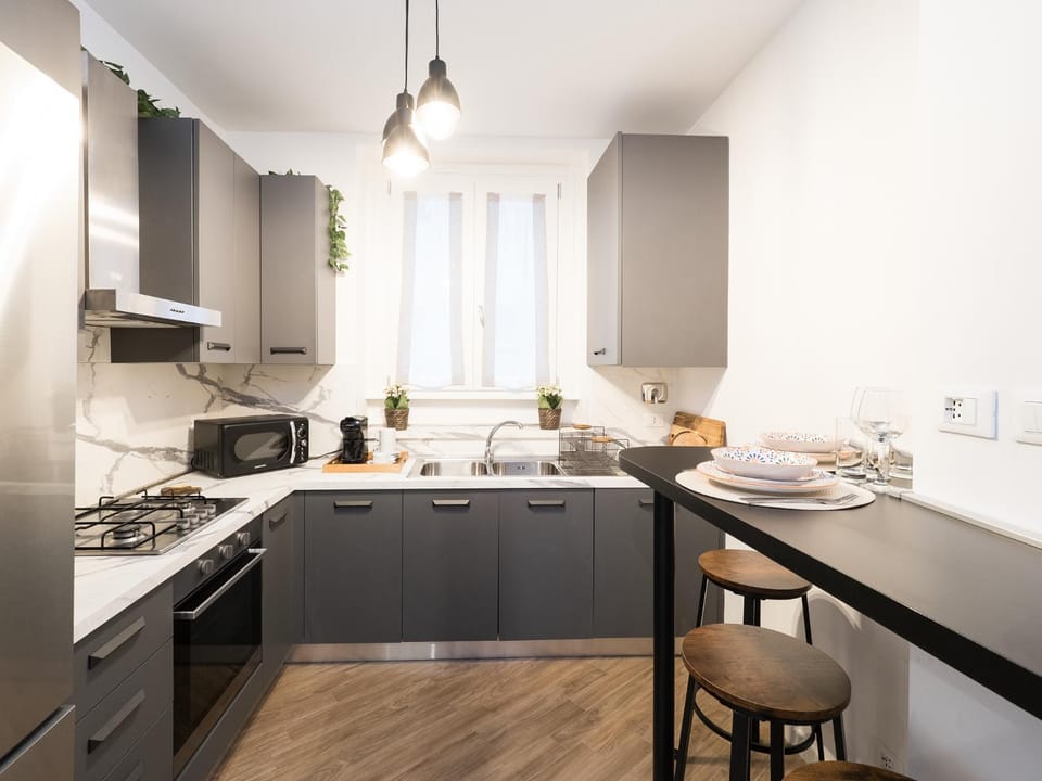 Kitchen or kitchenette, Dining area, dishwasher, minibar, pet friendly, stove, toaster