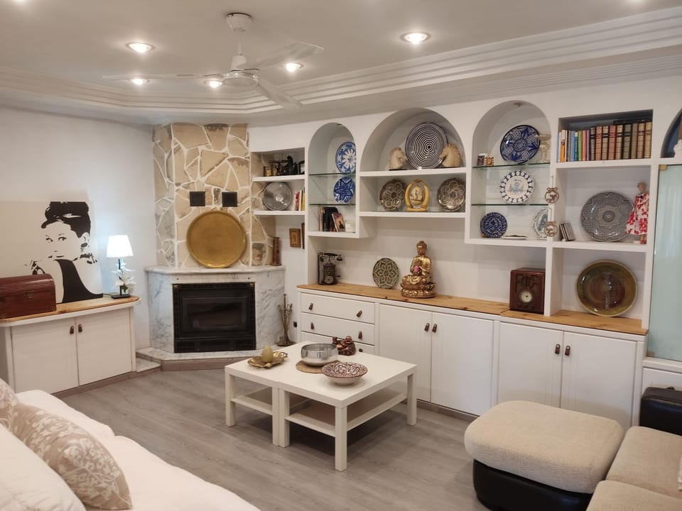 Library, Living room, flat iron
