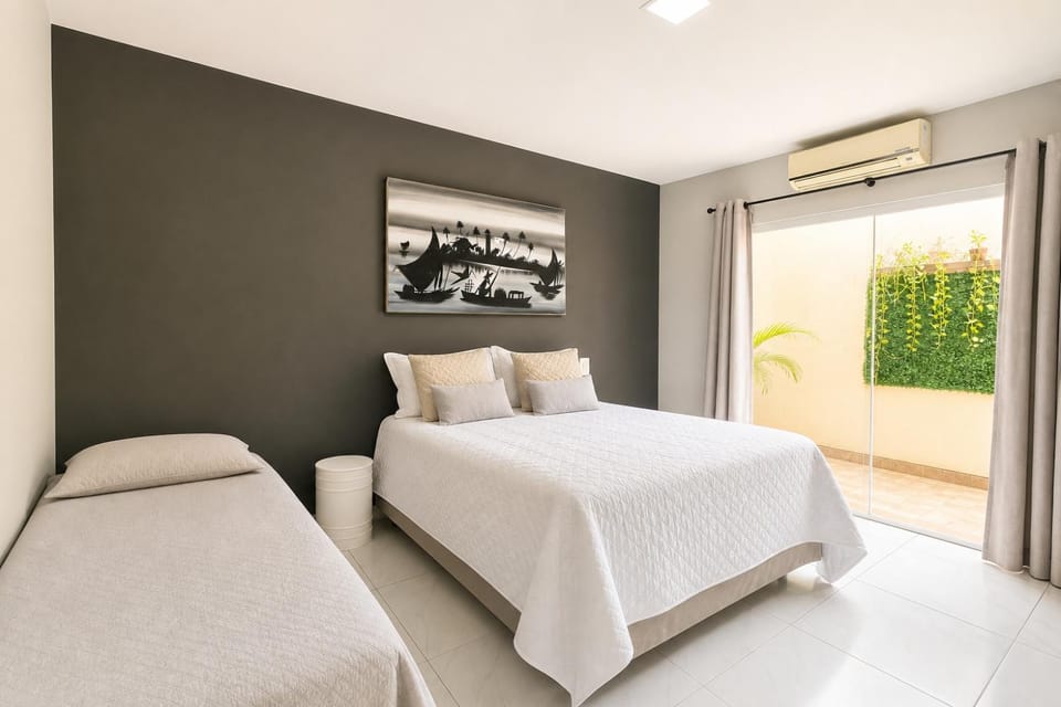 Bed, View (from property/room), Photo of the whole room, Bedroom, air conditioner