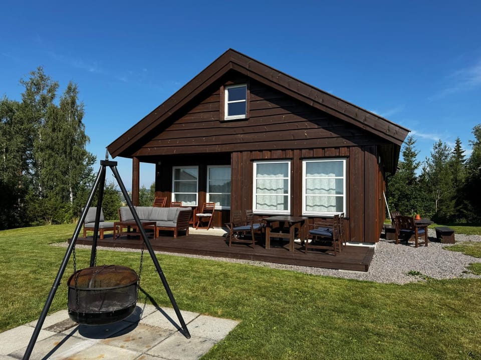 Hytte i landlige omgivelser på Hadeland House in Viken, Norway