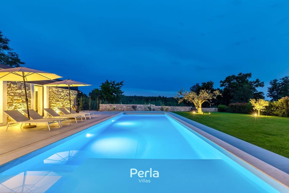 Charming stone Villa CX with large 50m2 heated pool Villa in Istria County